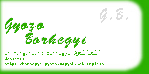 gyozo borhegyi business card